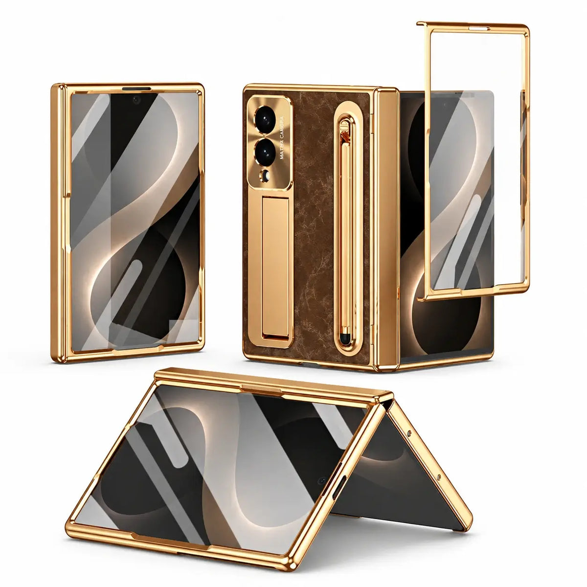Stylus Stand Armor Case For Galaxy Z Fold Series