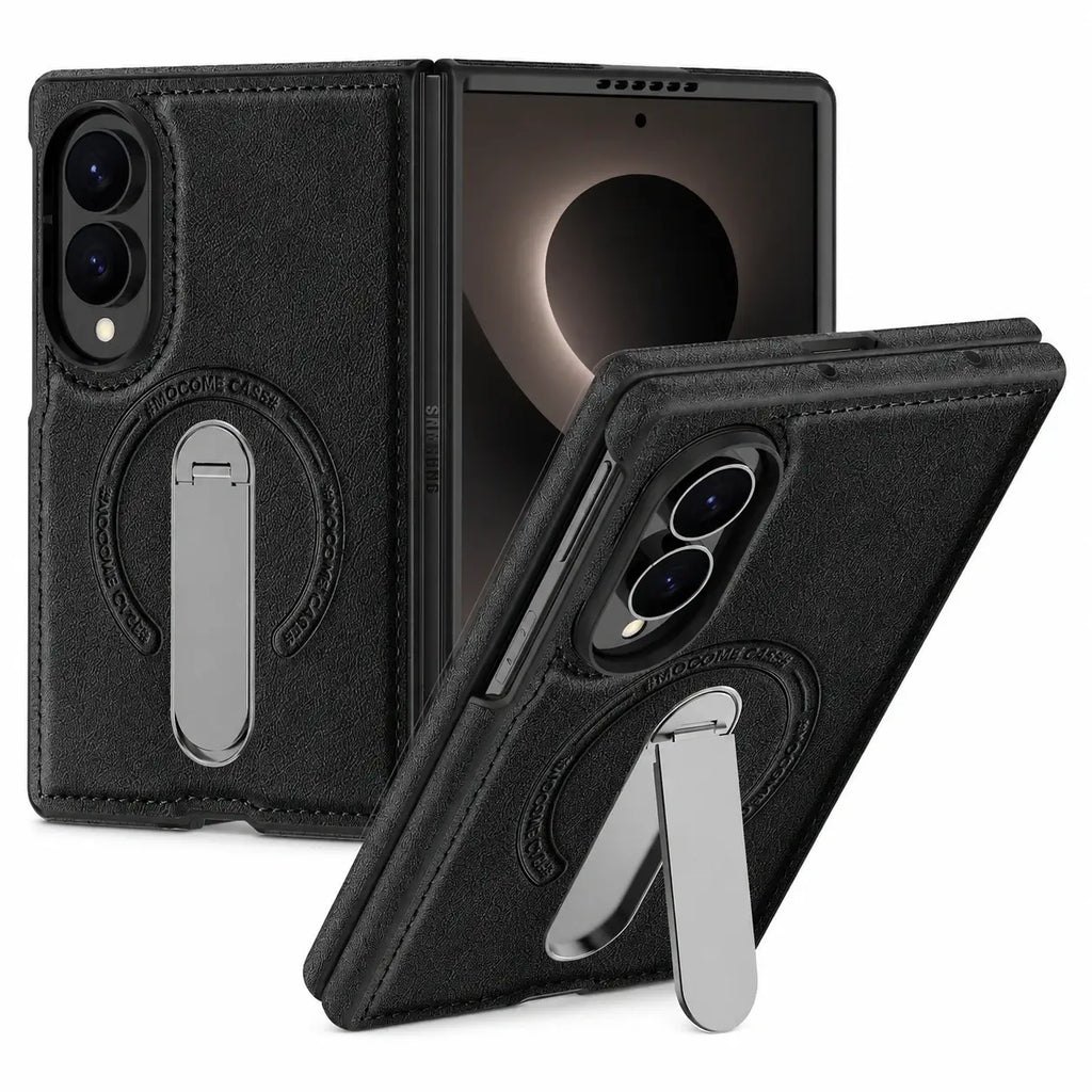 Leather MagSafe Kickstand Case For Galaxy Z Fold Series