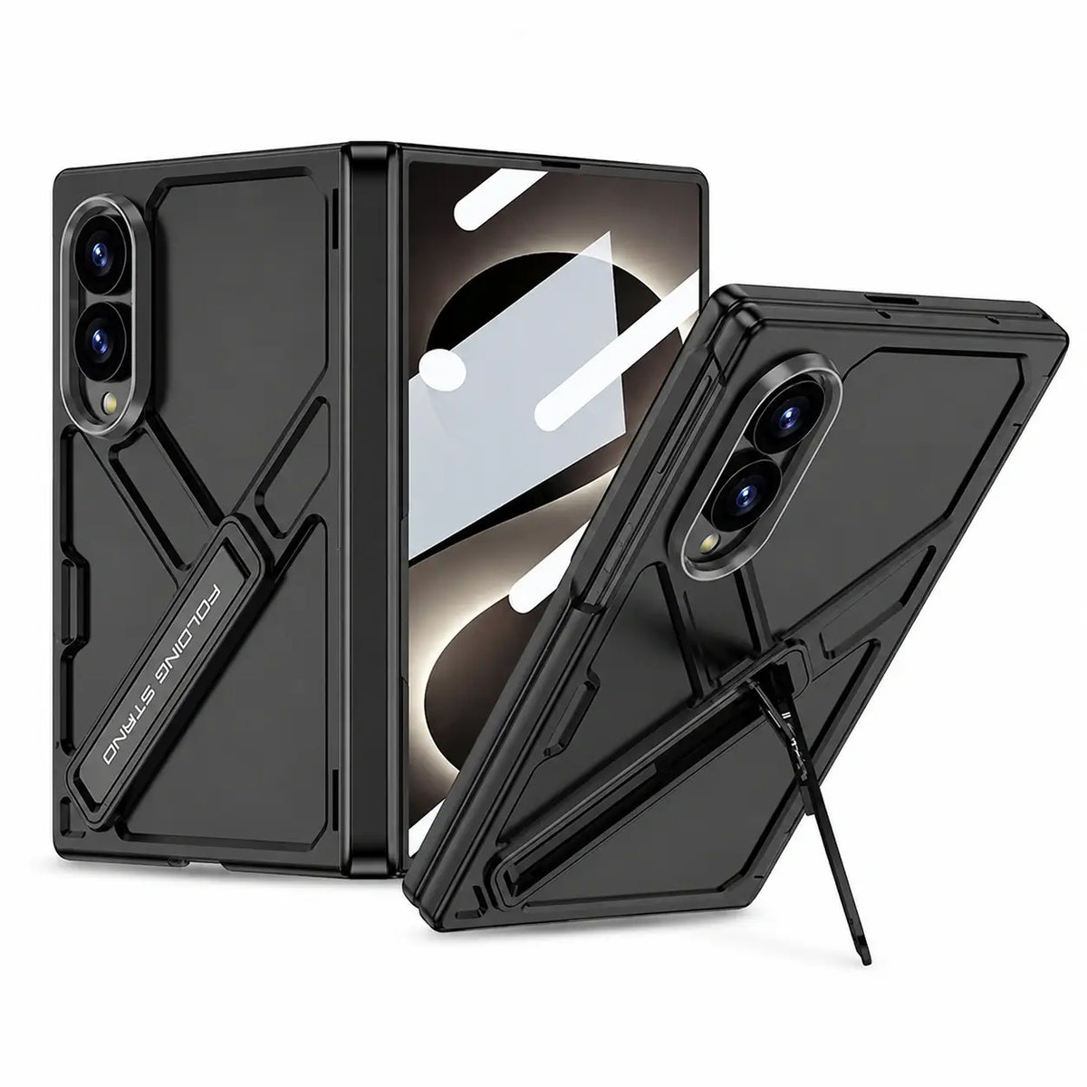 Armor Stand Case with Glass For Galaxy Z Fold 8