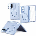 Magnetic Hinge Case with Glass & Stylus For Galaxy Z Fold Series