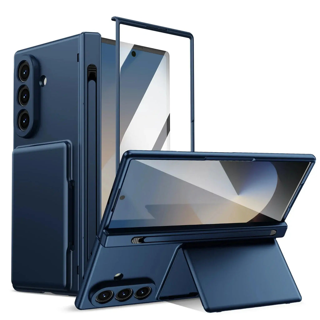 Wallet Stand Shield with Pen Slot & Screen Protection For Galaxy Z Fold