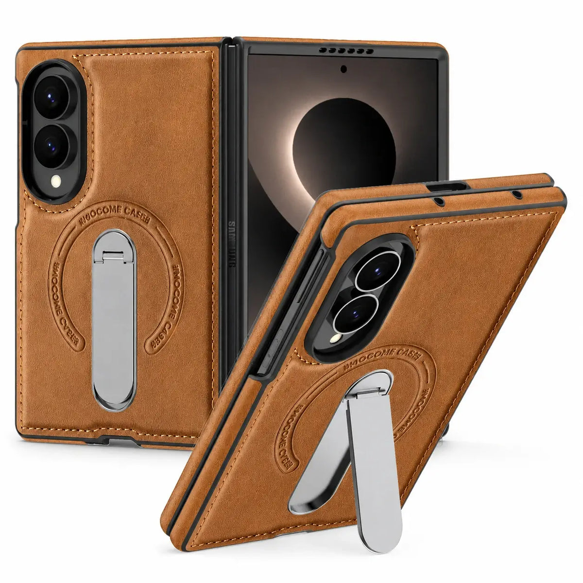 360° Magnetic Leather Stand Case for Galaxy Z Fold 8 Series