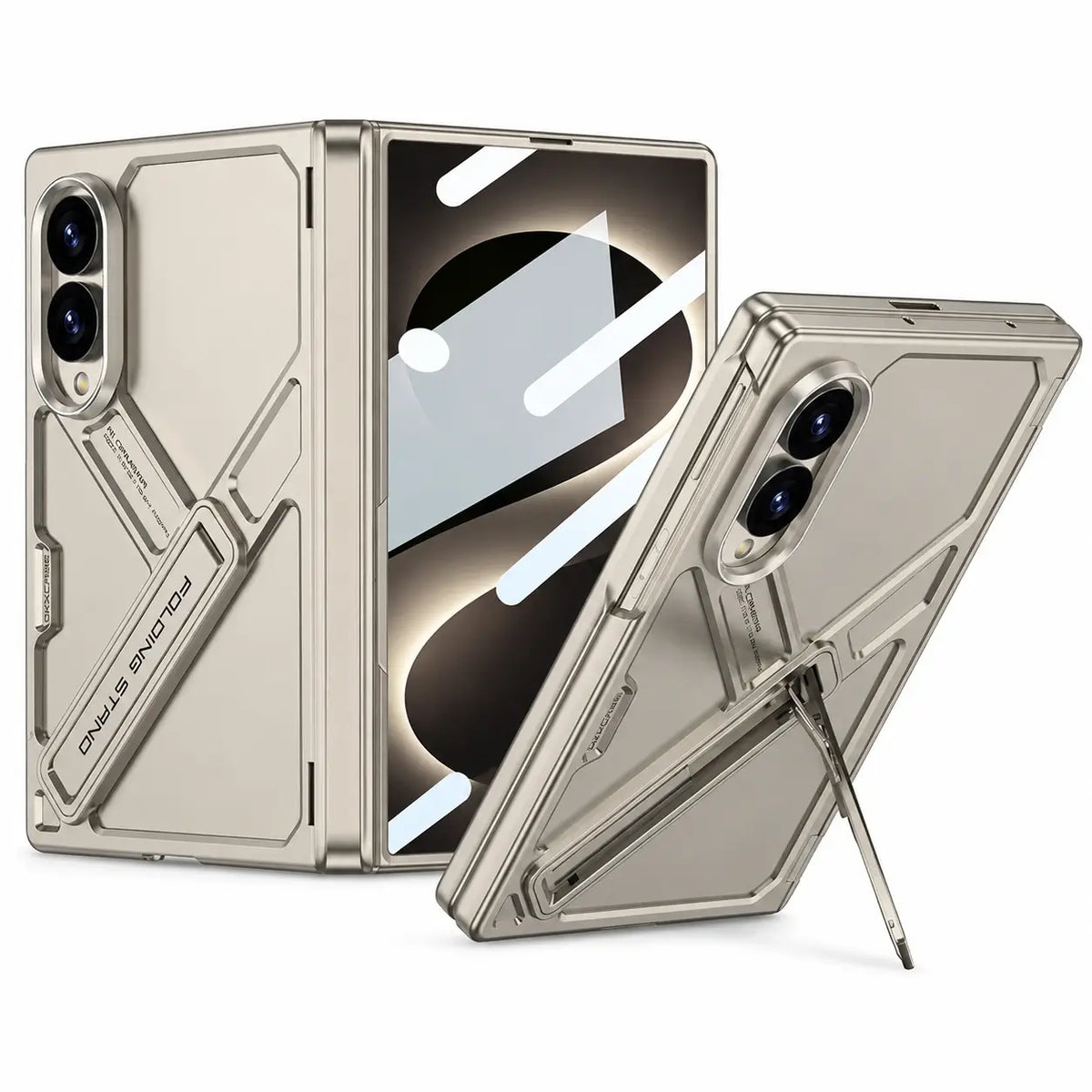 Armor Stand Case with Glass For Galaxy Z Fold 8