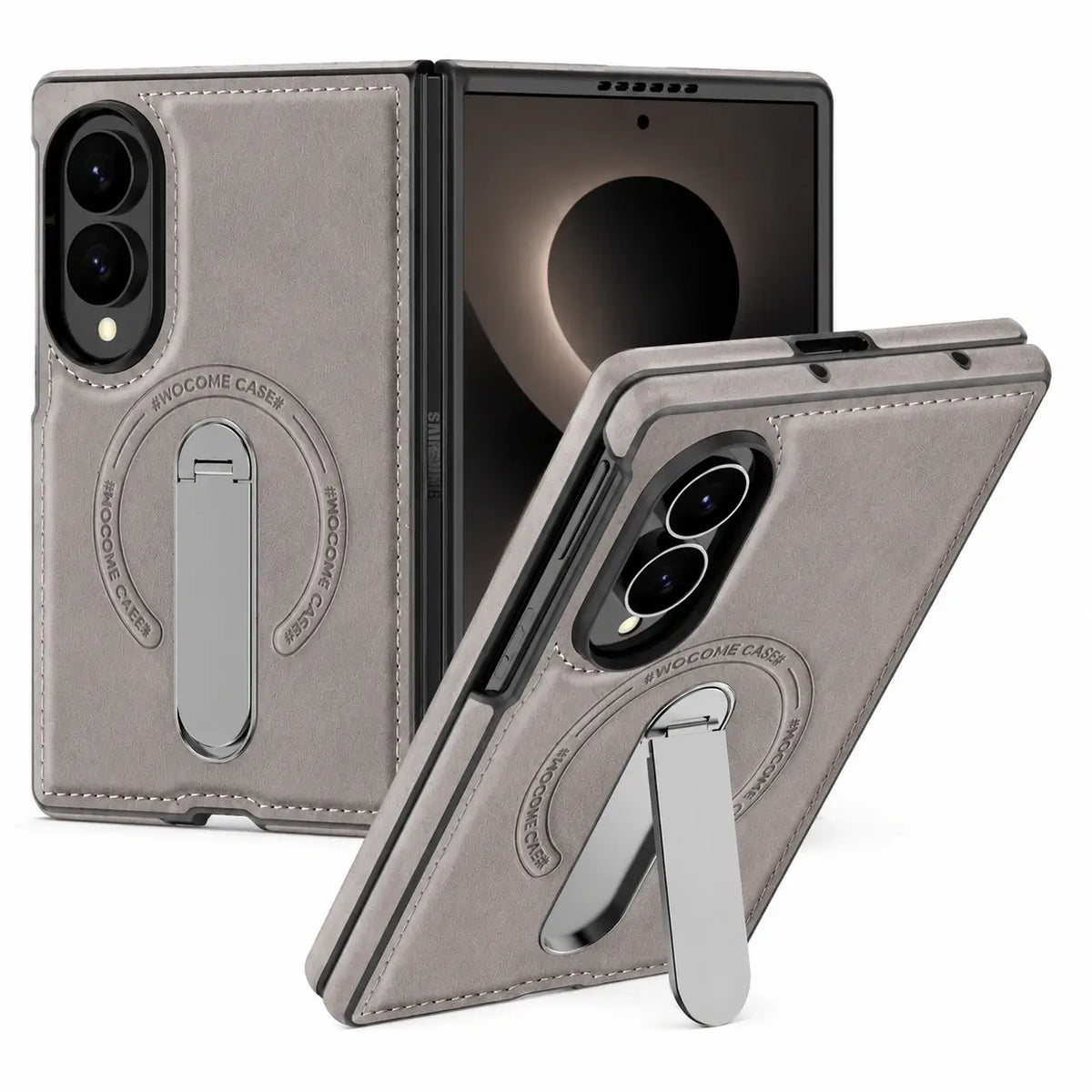 360° Magnetic Leather Stand Case for Galaxy Z Fold 8 Series
