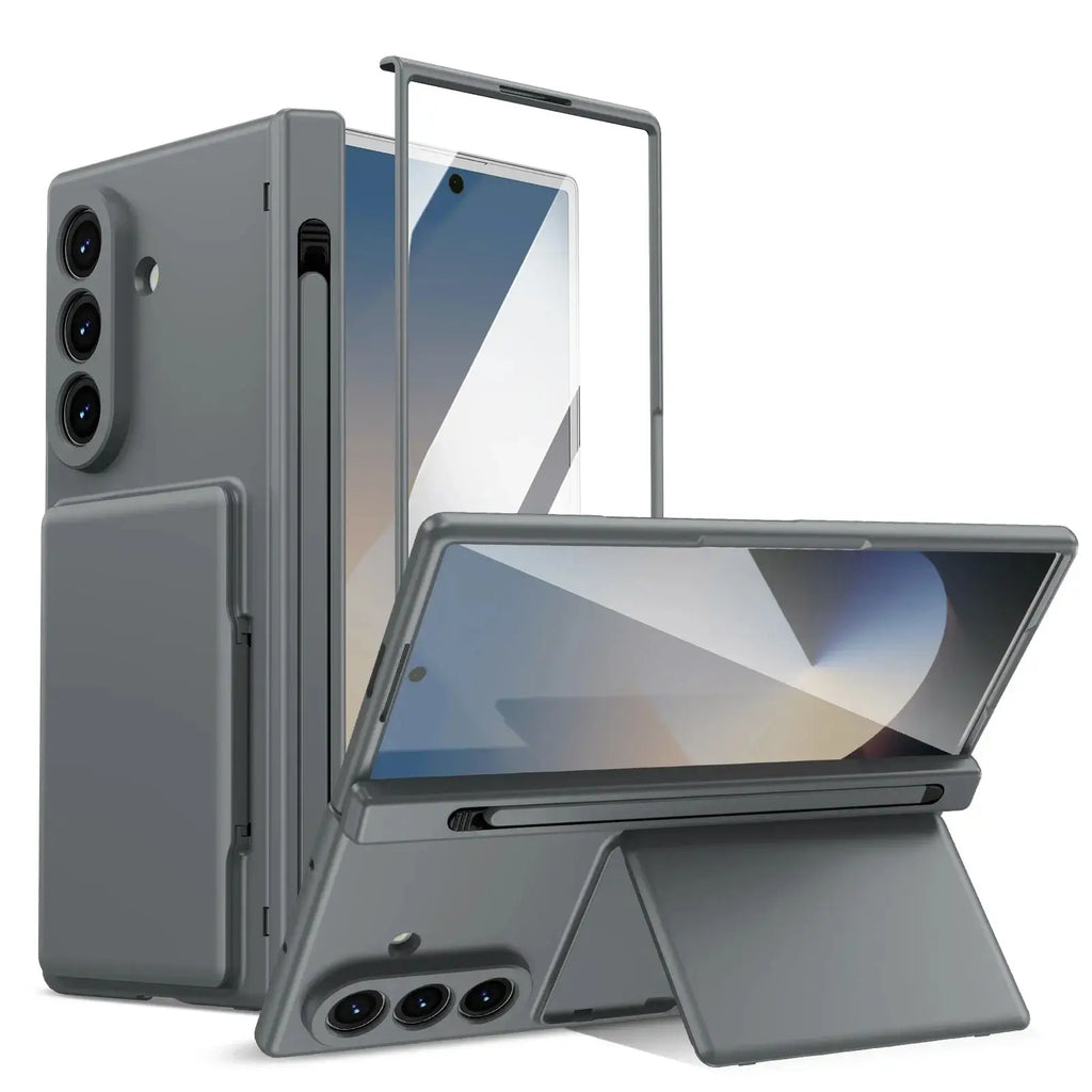 Wallet Stand Shield with Pen Slot & Screen Protection For Galaxy Z Fold
