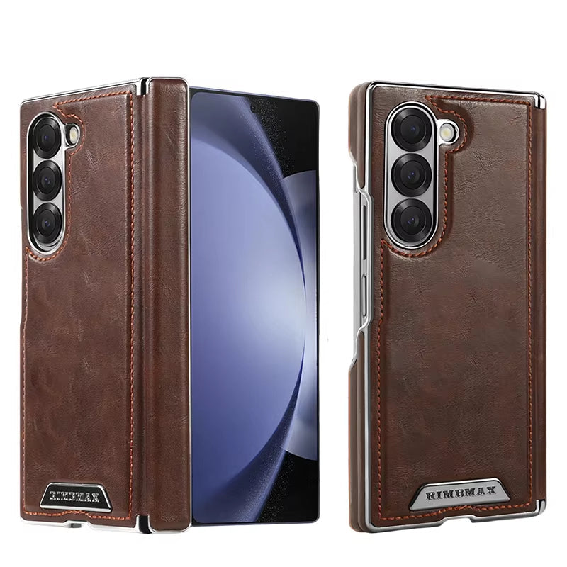 Vintage Leather Magnetic Case for Galaxy Z Fold