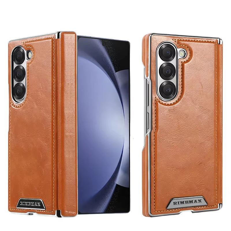 Vintage Leather Magnetic Case for Galaxy Z Fold