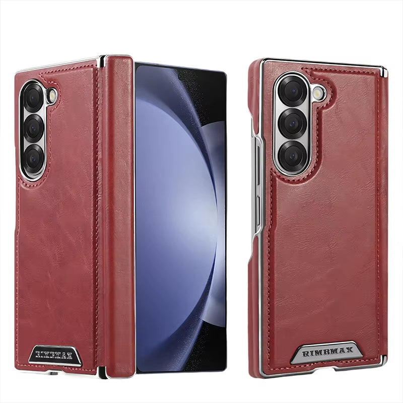 Vintage Leather Magnetic Case for Galaxy Z Fold