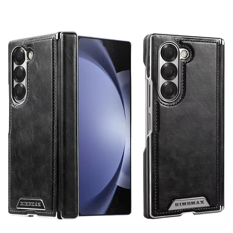 Vintage Leather Magnetic Case for Galaxy Z Fold