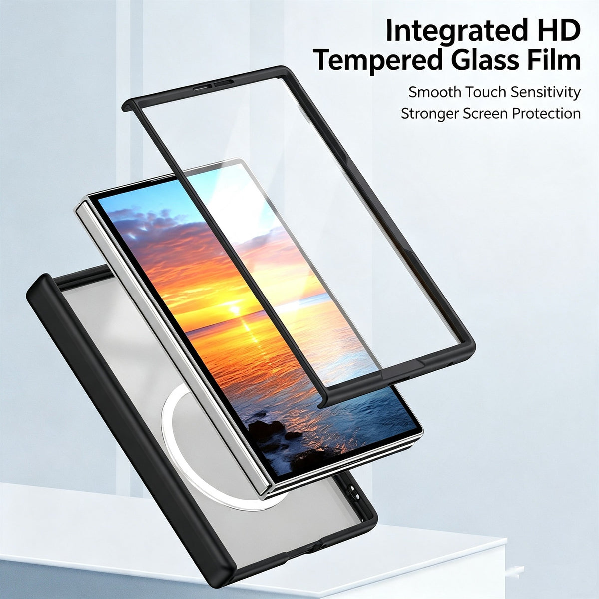 Luxury Magnetic Center Axis Case for Samsung Galaxy Z Fold 8 Ultra / Z Fold 7