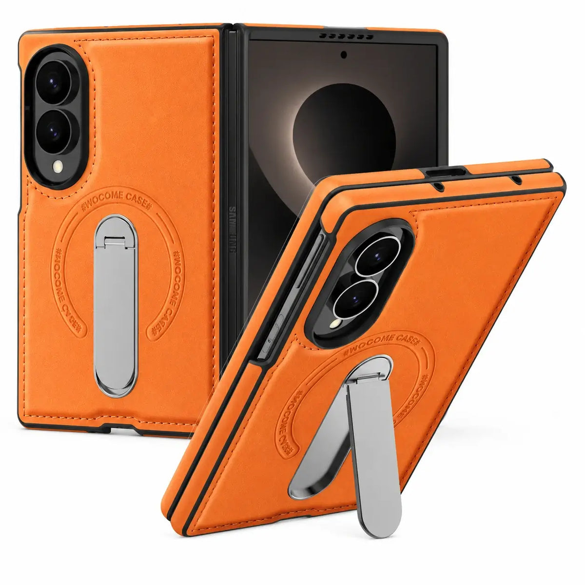 360° Magnetic Leather Stand Case for Galaxy Z Fold 8 Series