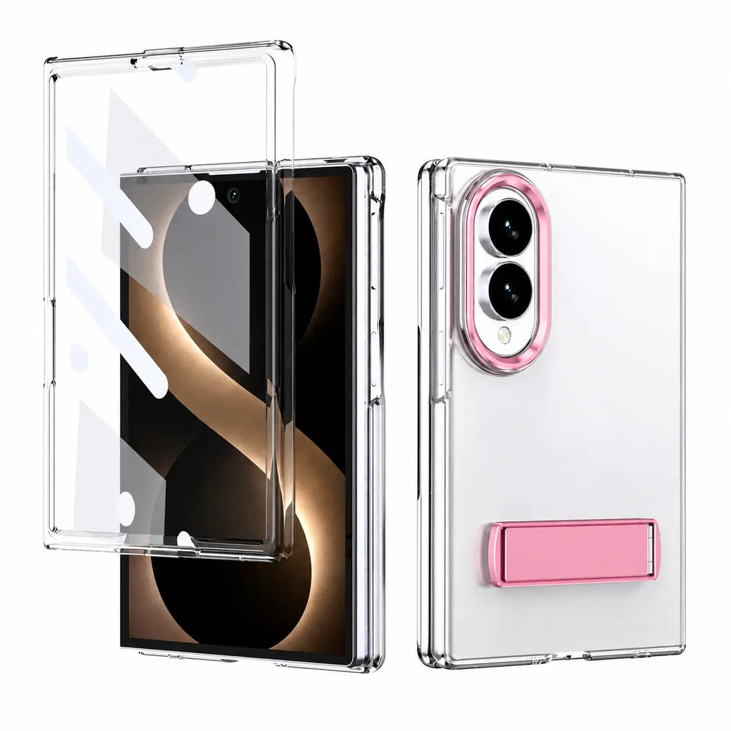 Transparent Case with Stand & Screen Protection for Galaxy Z Fold