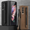 Removable Pen Holder Leather Cover For  Z FOLD 4