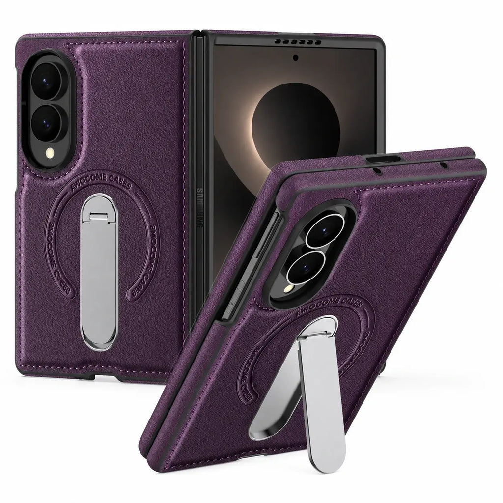 360° Magnetic Leather Stand Case for Galaxy Z Fold 8 Series