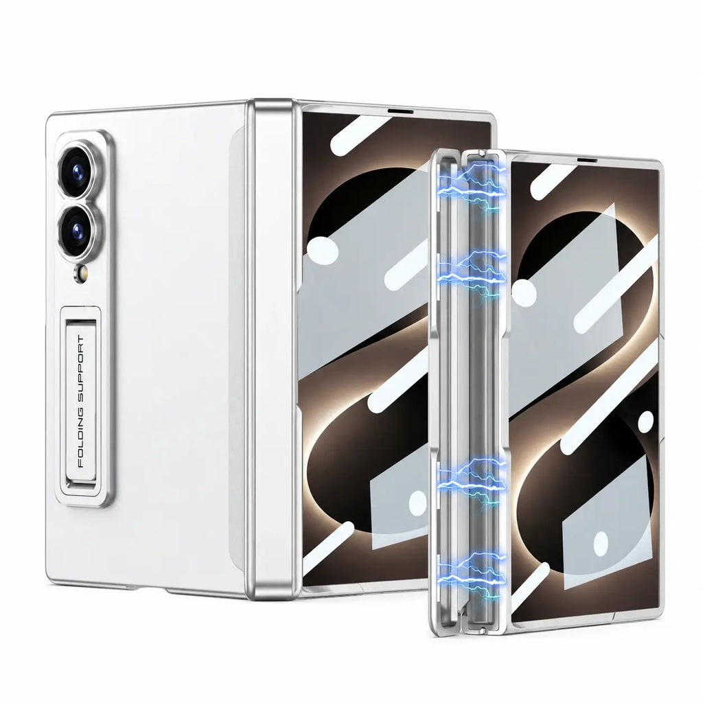 Magnetic Stand Case with Hinge Protection