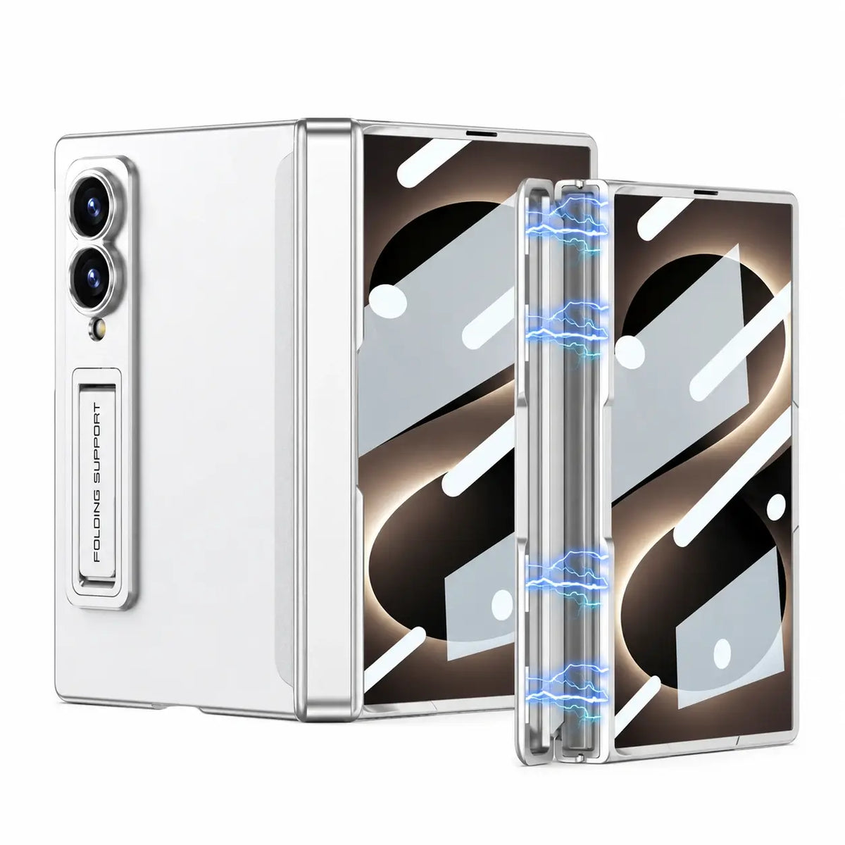 Magnetic Stand Case with Hinge Protection