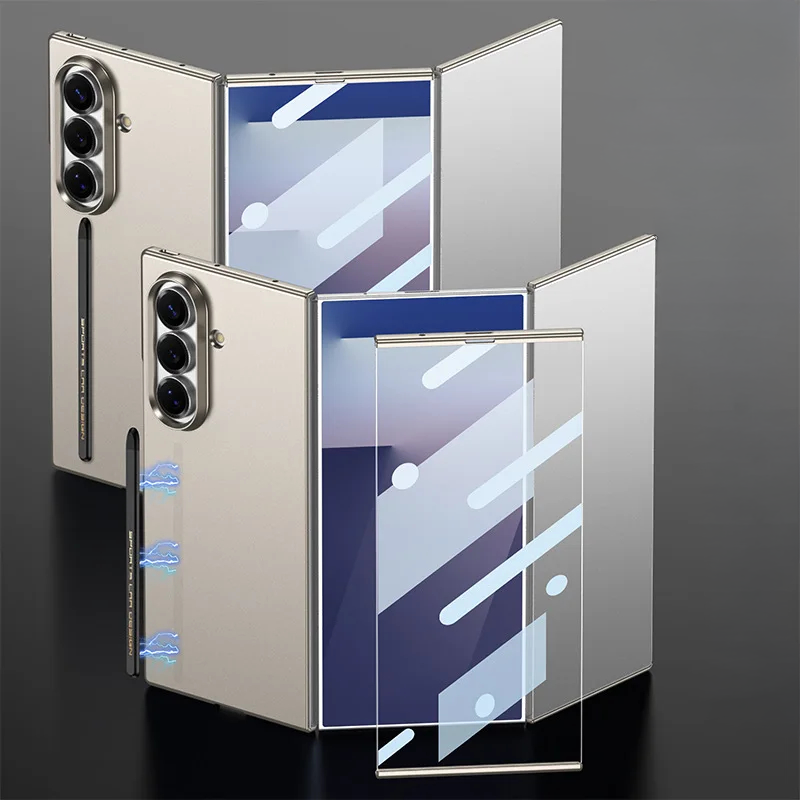 TriFold Armor Glass Case with Hinge Protection