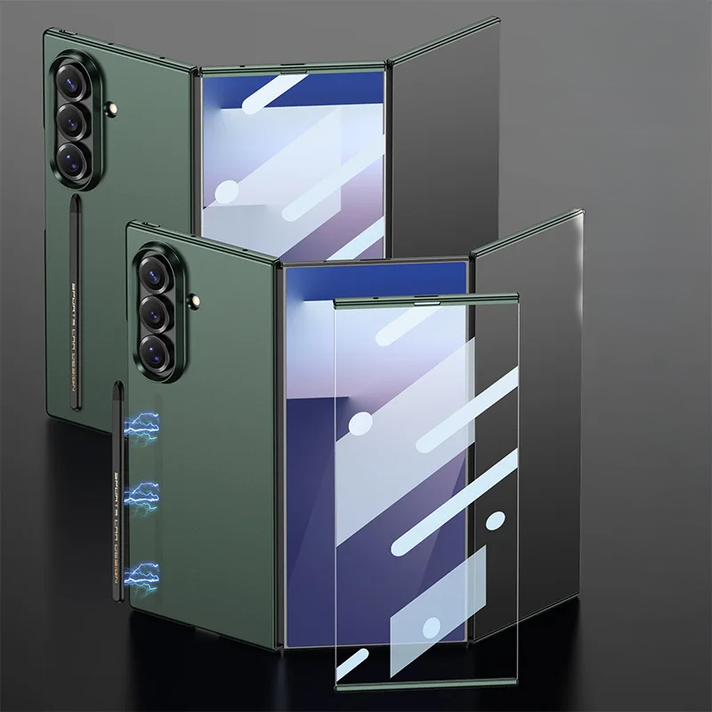 TriFold Armor Glass Case with Hinge Protection