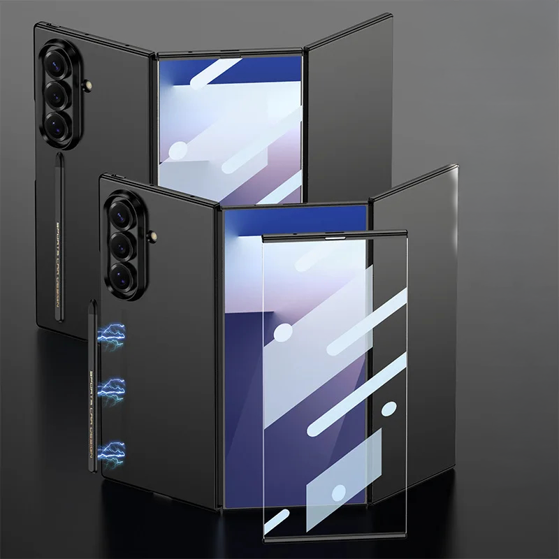 TriFold Armor Glass Case with Hinge Protection